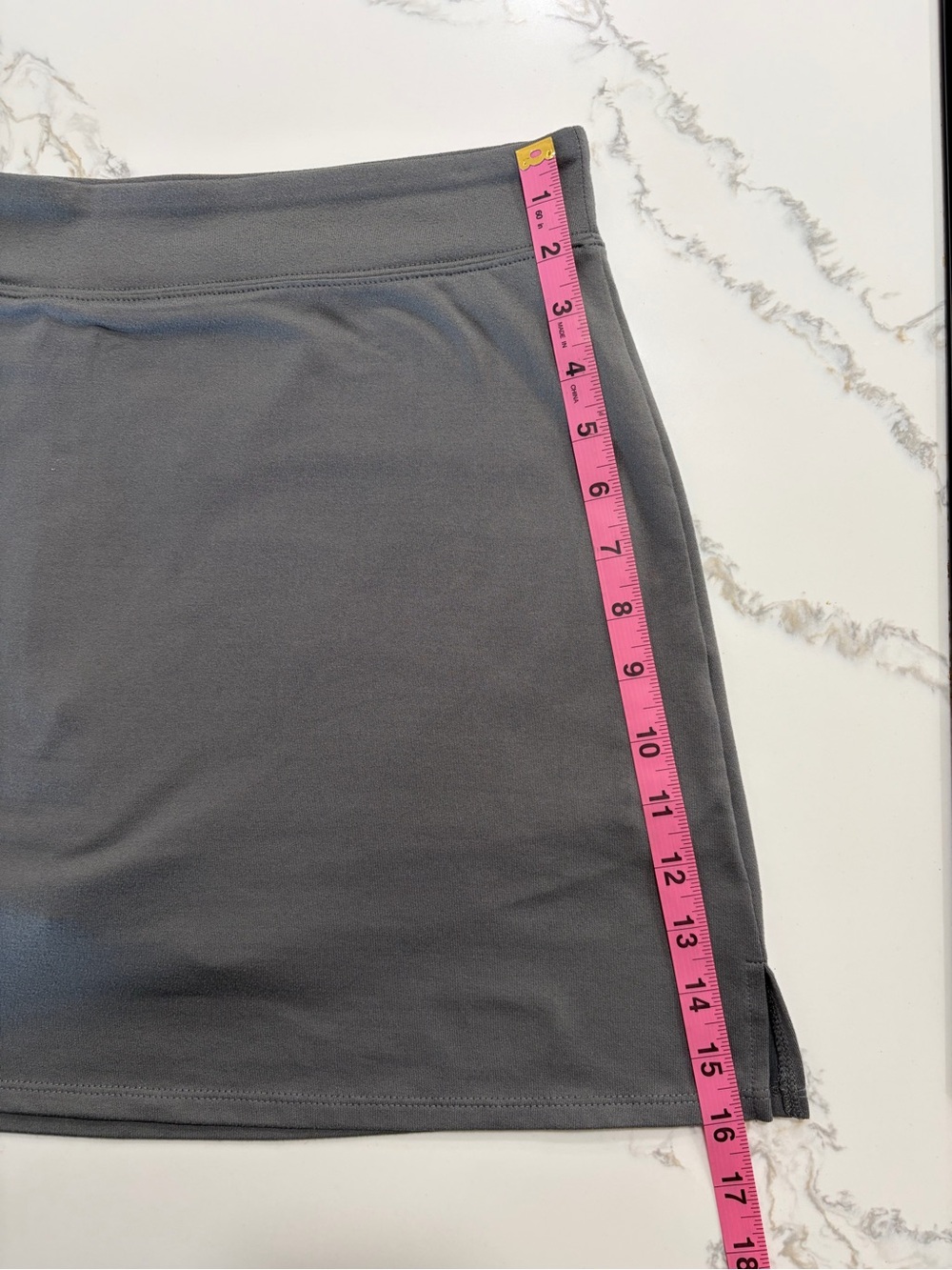 Rare Tranquility Clothing Company Grey Solid Athletic Skort Pickle Ball Gray - Picture 3 of 8